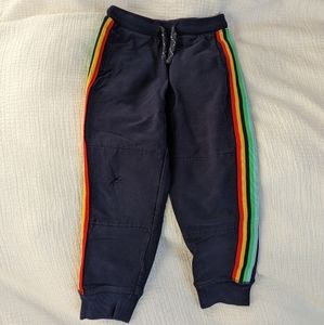 Primary Kids Joggers with Rainbow Trim